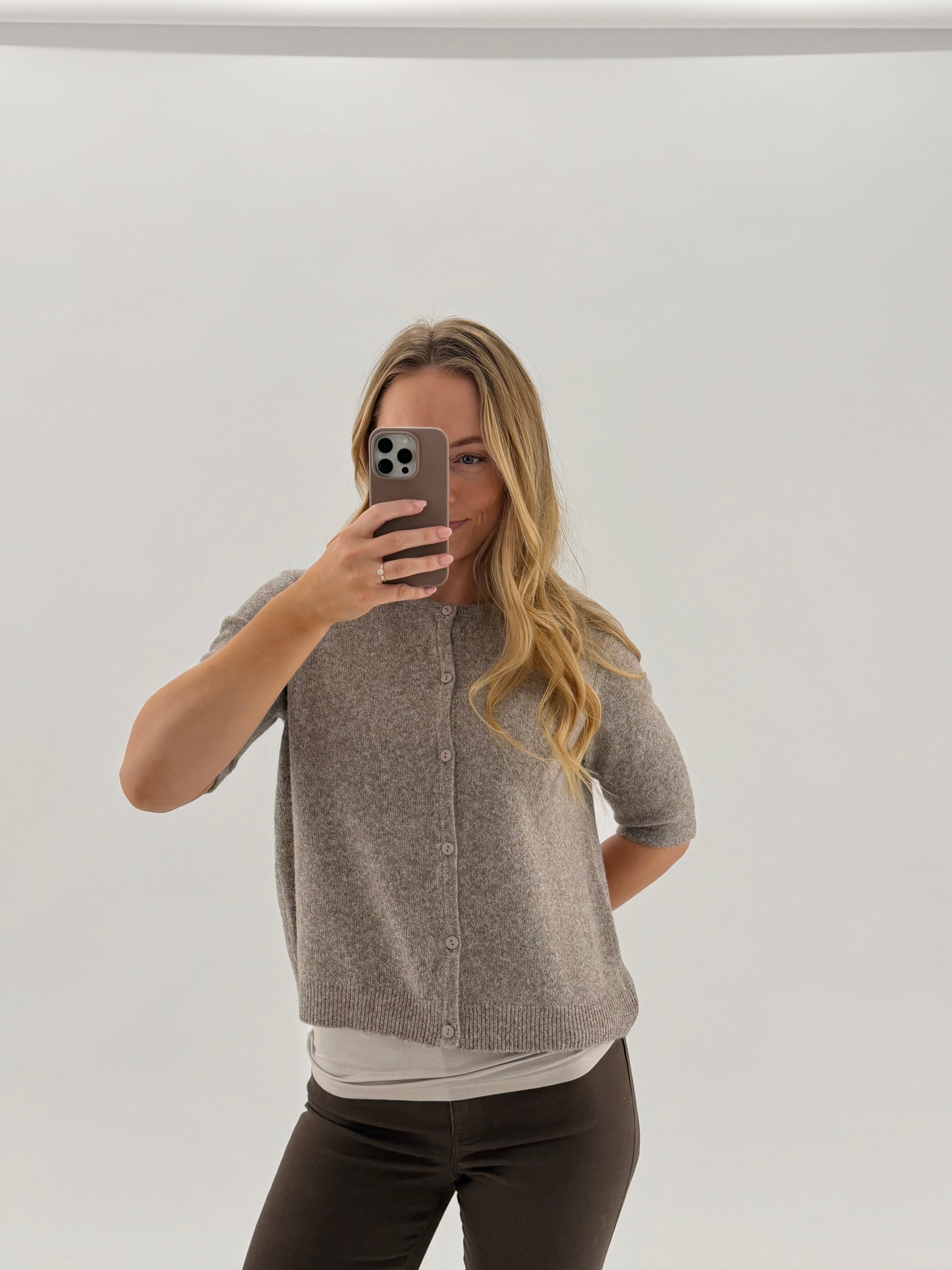 VMDOFFY Knit Cardigan - Moon Rock